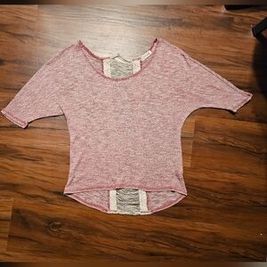 SPOILED Heathered Pink & Cream Shirt. Size S. Excellent Condition!